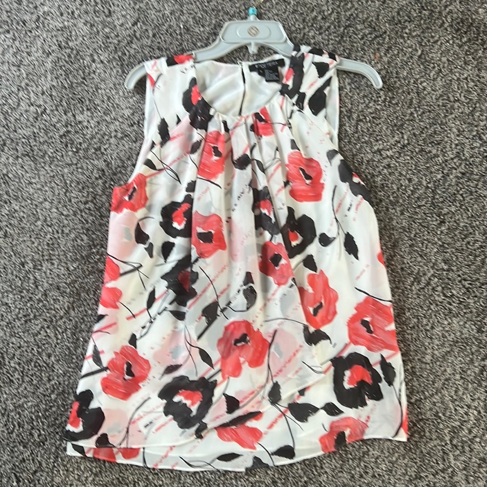 Poppy silk blouse